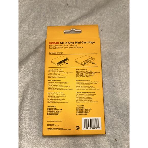 KODAK All-in-One Mini 2 Photo Printer Cartridge 20 Sheets 54x86mm Paper KOD-MC20 - Picture 2 of 2